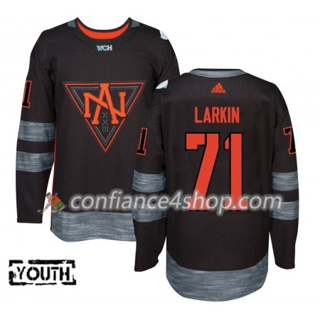 Adidas Maillot de Hockey Amérique du Nord Dylan Larkin 71 Coupe du monde de hockey sur glace 2016 Noir Premier - Enfant